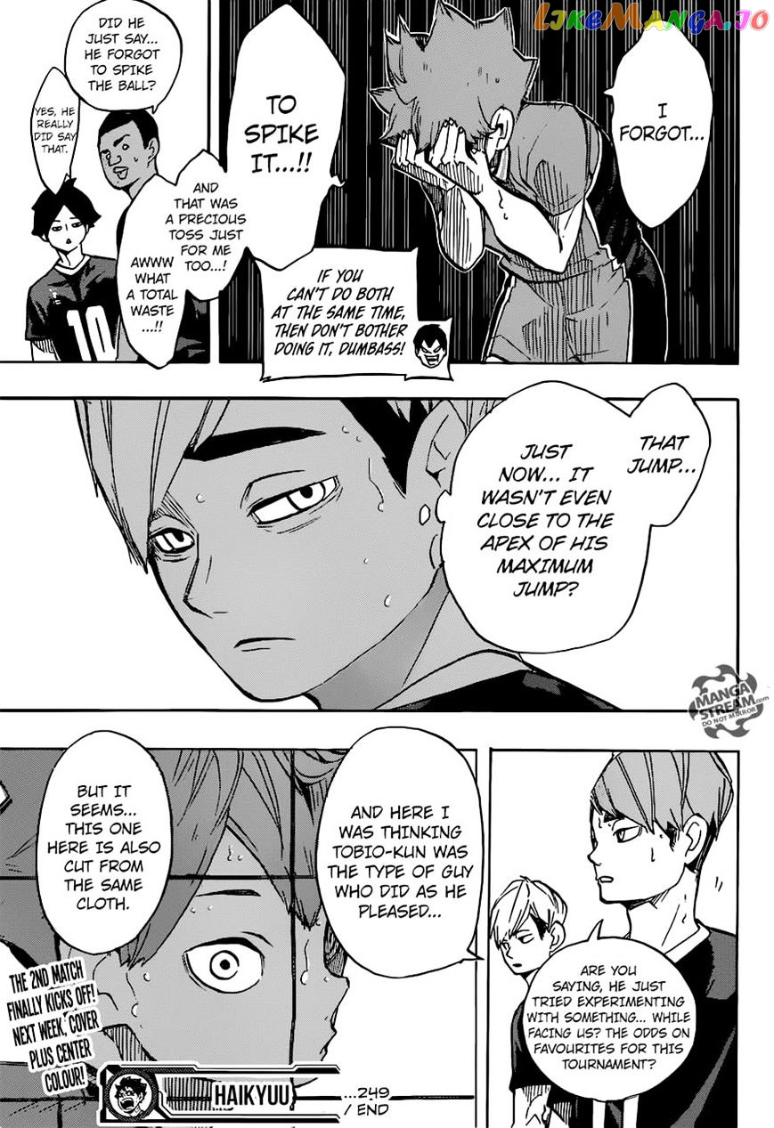 Haikyuu!!, Chapter 249 image 20